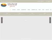 Tablet Screenshot of galwaybaygolfresort.com
